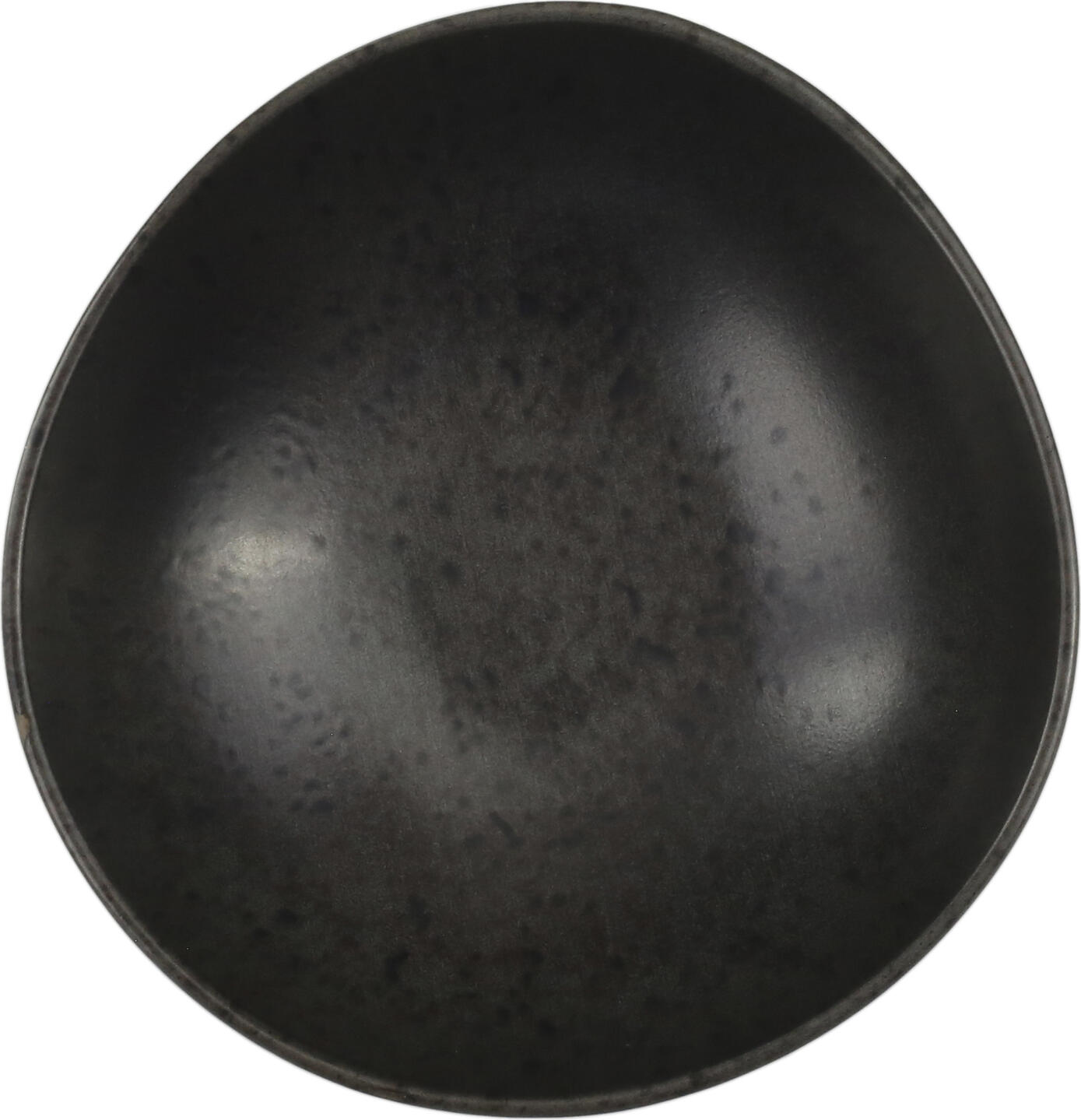 Set de 6 boluri Porland Ironstone, Gresie Colorata cu Glazura Mata, 420ml, Diametru 14cm, Maro-Negru, Compatibil cu Masina de Spalat Vase si Cuptor cu Microunde