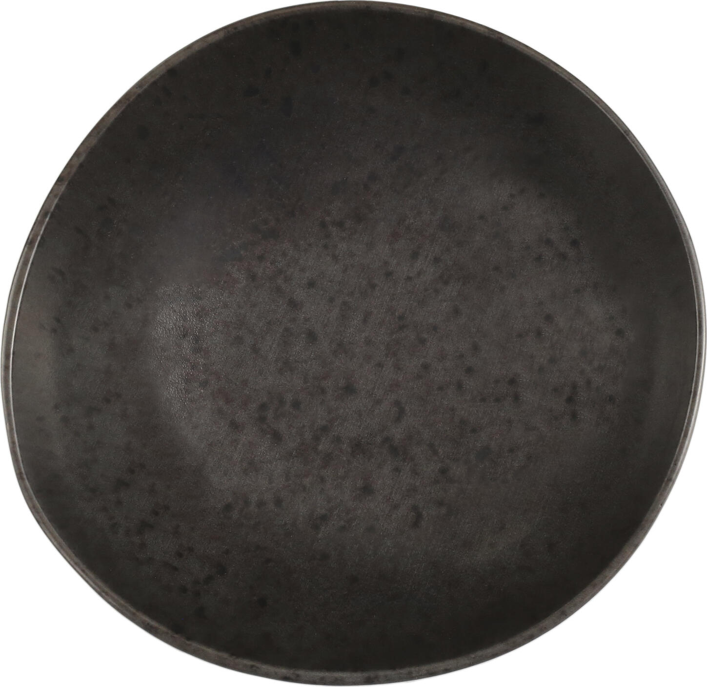 Set de 6 boluri Porland Ironstone, Gresie Colorata cu Glazura Mata, 585ml, Diametru 18cm, Maro-Negru, Compatibile cu Masina de Spalat Vase si Cuptor cu Microunde
