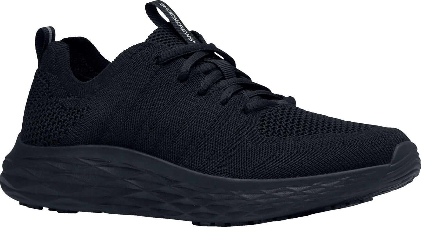 Shoes For Crews Shoes For Crews Europe Ltd Men's shoe Everlight Herrenschuh Everlight Men's shoe Everlight; Size EU 40; black Herrenschuh Everlight; Schuhgröße 40; schwarz Discover the Everlight from Shoes for Crews - Lightweight, Safe, Comfortable Are you looking for a reliable shoe that will accompany you throughout the day? The Everlight from Shoes for Crews combines innovative technology with modern design to offer you maximum comfort and safety. Perfect for professional use in the catering, healthcare or retail sectors. Features at a glance: Lightweight design: Reduces the strain on your feet - ideal for long working shifts - Weight (per shoe): 191 grams (size 38) Non-slip sole: Ensures a secure grip on smooth surfaces, minimises the risk of falls. Breathable knitted upper: For a comfortable foot climate, even when worn for long periods. Easy care: Easy to clean, perfect for everyday use. Other USPs: Water-repellent upper material, metal-free, vegan, compatible with orthopaedic insoles for customised comfort, padded collar, pull loop, removable insole, EN ISO 20347:2022(OB E SR) certified, Increase your comfort and safety with the Everlight - the shoe that supports you all day long. Order online now and feel the difference! Entdecken Sie den Everlight von Shoes for Crews – Leicht, Sicher, Komfortabel Sind Sie auf der Suche nach einem zuverlässigen Schuh, der Sie den ganzen Tag begleitet? Der Everlight von Shoes for Crews vereint innovative Technologie mit modernem Design, um Ihnen maximalen Komfort und Sicherheit zu bieten. Perfekt für den professionellen Einsatz in der Gastronomie, im Gesundheitswesen oder im Einzelhandel. Eigenschaften im Überblick: Leichtes Design: Reduziert die Belastung Ihrer Füße – ideal für lange Arbeitsschichten - Gewicht (pro Schuh): 191gramm (Gr.38) Rutschfeste Sohle: Gewährleistet sicheren Halt auf glatten Oberflächen, minimiert das Risiko von Stürzen. Atmungsaktives Obermaterial aus Strick: Für ein angenehmes Fußklima, auch bei längerer Tragezeit. Pflegeleicht: Einfach zu reinigen, perfekt für den täglichen Einsatz. weitere USPs:  Wasserabweisendes Obermaterial,  Metallfrei, Vegan, kompatibel mit orthopädischen Einlagen für individuellen Komfort, gepolsteter Schuhkragen, Ziehschlaufe, herausnehmbare Innensohle, EN ISO 20347:2022(OB E SR) zertifiziert, Steigern Sie Ihren Komfort und Ihre Sicherheit mit dem Everlight – dem Schuh, der Sie den ganzen Tag unterstützt. Jetzt online bestellen und den Unterschied spüren!