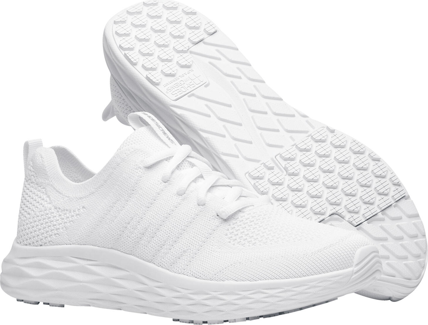 Incălțăminte Profesionale pentru Bărbați Shoes For Crews Everlight, Anti-alunecare, Culoare: Alb, Mărime 42, Material Textil Respirabil și Hidrofug, Spumă Featherlight Foam, Vegan