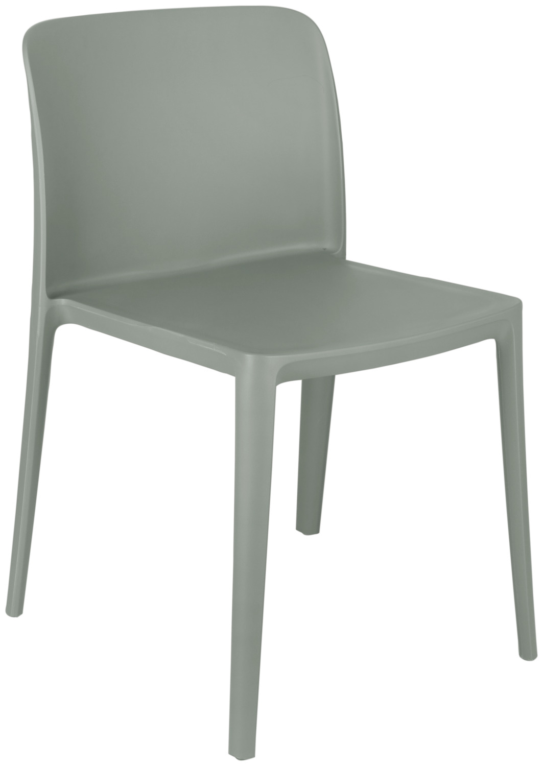 PULSIVA LUSINI Solutions GmbH Plastic chair Rigg without armrests Kunststoffstuhl Rigg ohne Armlehne Plastic chair Rigg without armrests; 48x50x78 cm (WxDxH); grey; 4 piece / pack Kunststoffstuhl Rigg ohne Armlehne; 48x50x78 cm (BxTxH); grau; 4 Stück / Pack The plastic chair offers comfort and stability for any environment. Made from glass fibre-reinforced polypropylene, it is particularly robust, dimensionally stable, durable and weatherproof. Thanks to the backrest and wide seat, the chair ensures optimum seating comfort. It is lightweight, stackable up to 6 chairs and easy to clean, making it a practical choice for indoors and outdoors. The chair has a UV-protective coating that can withstand up to 3,000 hours of sunshine. With a load capacity of up to 150 kg, the chair is extremely resilient and durable. *Advantages for the customer thanks to glass fibre reinforced polypropylene* * Greater stability and load-bearing capacity: glass fibre makes the chair more resilient and durable - ideal for commercial use. * Longer service life: the material remains dimensionally stable and unbreakable even with frequent use. * Weather & UV resistance: Perfect for outdoor use as the material is less likely to fade or become brittle. * Low weight with high strength: Comfortable to handle without compromising on robustness. * Improved safety: The material is more stable overall and less susceptible to material fatigue. Integrated plastic glides reliably protect sensitive floors from scratches and make it easier to move. Der Kunststoffstuhl bietet Komfort und Stabilität für jede Umgebung. Hergestellt aus glasfaserverstärktem Polypropylen, ist er besonders robust, formstabil, langlebig  und wetterfest. Dank der Rückenlehne und der breiten Sitzfläche sorgt der Stuhl für optimalen Sitzkomfort. Er ist leicht, stapelbar bis zu 6 Stühlen und pflegeleicht, was ihn zu einer praktischen Wahl für innen und außen macht. Der Stuhl  verfügt über eine UV-Schutzbeschichtung, die bis zu 3.000 Sonnenstunden standhält. Mit einer Tragfähigkeit von bis zu 150 kg ist der Stuhl äußerst belastbar und langlebig. *Vorteile für den Kunden durch glasfaserverstärktes Polypropylen* * Höhere Stabilität und Tragkraft: Glasfaser macht den Stuhl belastbarer und widerstandsfähiger – ideal für gewerbliche Nutzung. * Längere Lebensdauer: Das Material bleibt auch bei häufigem Gebrauch formstabil und bruchsicher. * Wetter- & UV-Beständigkeit: Perfekt für den Außenbereich, da das Material weniger ausbleicht oder spröde wird. * Geringes Gewicht bei hoher Festigkeit: Komfortabel im Handling, ohne Abstriche bei der Robustheit. * Verbesserte Sicherheit: Das Material ist insgesamt stabiler und weniger anfällig für Materialermüdung. Integrierte Kunststoffgleiter schützen empfindliche Böden zuverlässig vor Kratzern und erleichtern das Verschieben.