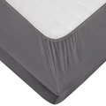 ERWIN M. Jersey Fitted Sheet, 100% Cotton, Hotel Quality, OEKO-TEX Standard 100, Anthracite Grey, 180-200 x 190-200 cm, 25 cm Corner Height
