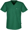 Jobeline Fabriano Men's Medical Scrub Tunic, V-neck Short Sleeve, Lyocell Tencel and Polyester, Breathable Skin-friendly Fabric, 205 g/m²