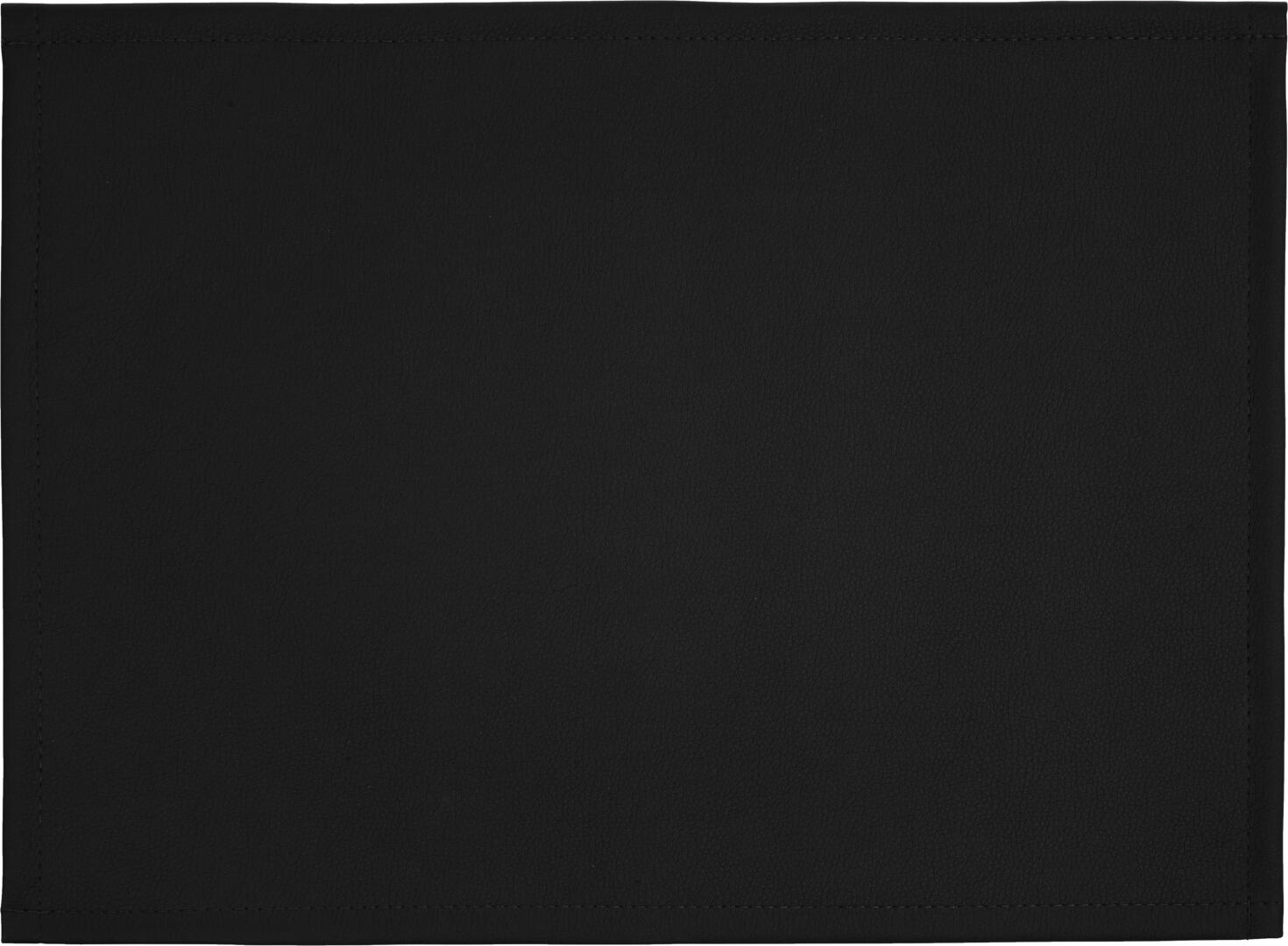 ERWIN M. LUSINI Solutions GmbH Placemat Emporia Tischset Emporia Placemat Emporia; 44x32.5 cm (WxL); black; 2 piece / pack Tischset Emporia; 44x32.5 cm (BxL); schwarz; 2 Stück / Pack Front: 91% PVC, 9% polyurethane. Back: 95% polyester, 5% cotton. Weight approx. 700 g/m². Trendy placemat in a pack of two made of imitation leather, with hemmed edge. Particularly easy to clean and hard-wearing. Can be wiped clean with a damp cloth. Vorderseite: 91 % PVC, 9 % Polyurethan. Rückseite: 95 % Polyester, 5 % Baumwolle. Gewicht ca. 700 g/m². Trendiges Tischset im Zweierpack aus Kunstleder, mit gesäumtem Rand. Besonders pflegeleicht und strapazierfähig. Feucht abwischbar.