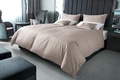 Пододеяльник ERWIN M. LUSINI Cube, 100% хлопок, дамаст-перкаль, 200 TC, 160 x 210 см, цвет Taupe, износостойкая молния, OEKO-TEX Standard 100