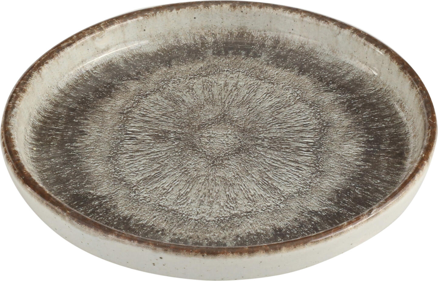 Porland Porland Porselen San. Ve Tic. A.Ş. Flat plate Iris with raised rim Teller flach Iris mit hohem Rand Flat plate Iris with raised rim; 27.5x2.4 cm (ØxH); grey/brown; round; 6 piece / pack Teller flach Iris mit hohem Rand; 27.5x2.4 cm (ØxH); grau/braun; rund; 6 Stück / Pack Colored stoneware plate. Without lip with raised rim. Dishwasher safe and microwaveable. Farbiger Teller aus Steinzeug. Ohne Fahne mit hochgezogenem Rand. Spülmaschinenfest und mikrowellengeeignet.