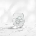 Royal Leerdam Vinous Universal Glass Set of 6, 400ml Stemless Robust Transparent Glass for Wine and Cocktails, 10cm Height