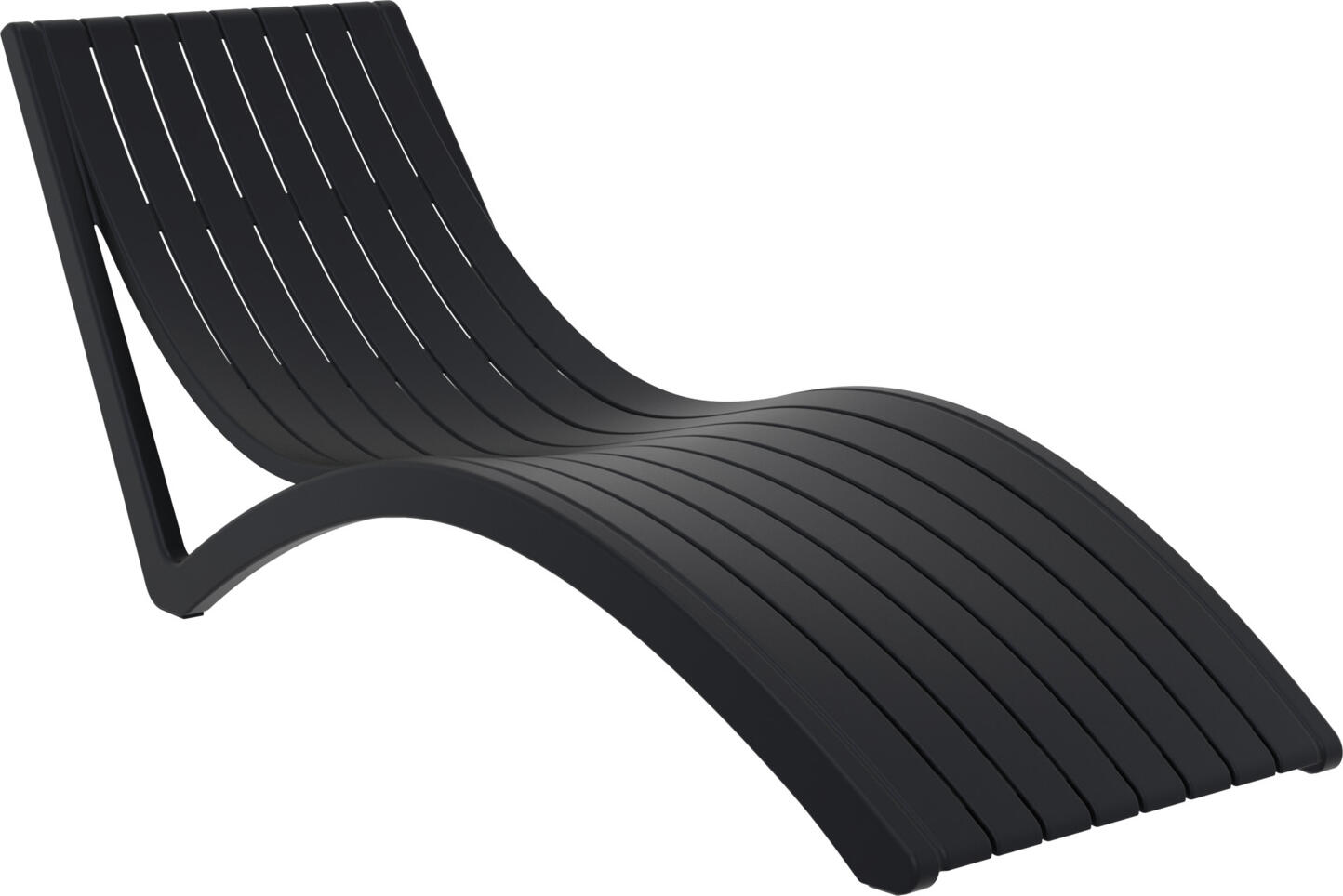 Siesta ISILPLAST PLASTIK SAN.VE TIC.A.S. Sun lounger Slim Sonnenliege Slim Sun lounger Slim; 180x72x70 cm (LxWxH); black Sonnenliege Slim; 180x72x70 cm (LxBxH); schwarz Stackable sun lounger made from durable, weather-resistant resin. With hidden wheels and non-slip rubber. Suitable for outdoor use. Delivered assembled. Order matching sun-lounger cushions at the same time (sold separately). Stapelbare Sonnenliege aus langlebigen, witterungsbeständigen Polypropylen. Mit versteckten Rädern und rutschfesten Gummis. Für den Außenbereich geeignet. Lieferung erfolgt montiert. Passende Liegenauflage gleich dazu bestellen.