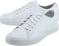Shoes For Crews Old School Low-Rider IV Unisex Leather Work Shoes, Water-Repellent, Slip and Oil Resistant Sole, White