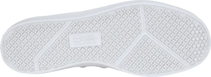Shoes For Crews Old School Low-Rider IV Unisex Leather Work Shoes, Water-Repellent, Slip and Oil Resistant Sole, White