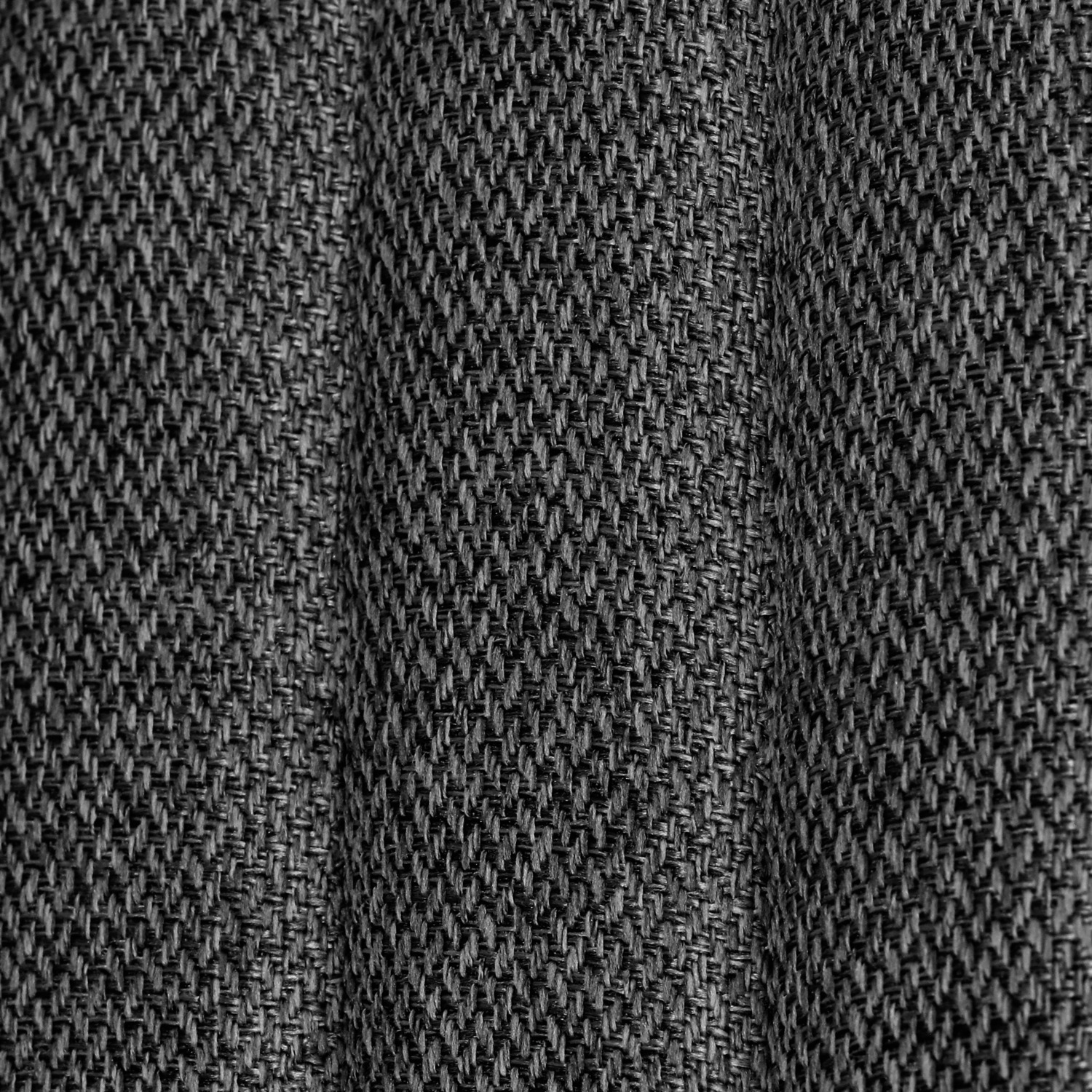 VEGA Alwin Upholstered Chair Set of 2, Anthracite Polyester Fabric, Solid Oiled Oak Frame, 56x50x83 cm, FSC Certified, Indoor Use