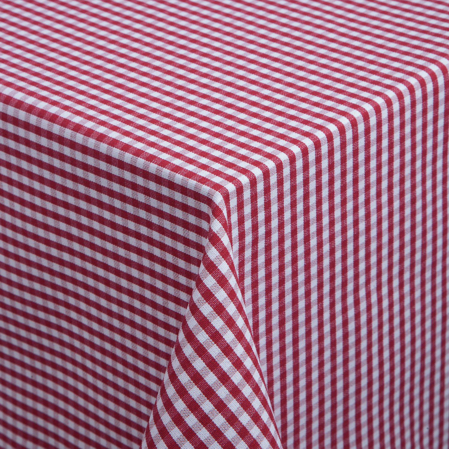 LUSINI La Villa Tablecloth, Square 130 x 130 cm, Vichy Check Pattern, 50% Cotton 50% Polyester, Easy Care, Quick Drying, Color Stable, German Design