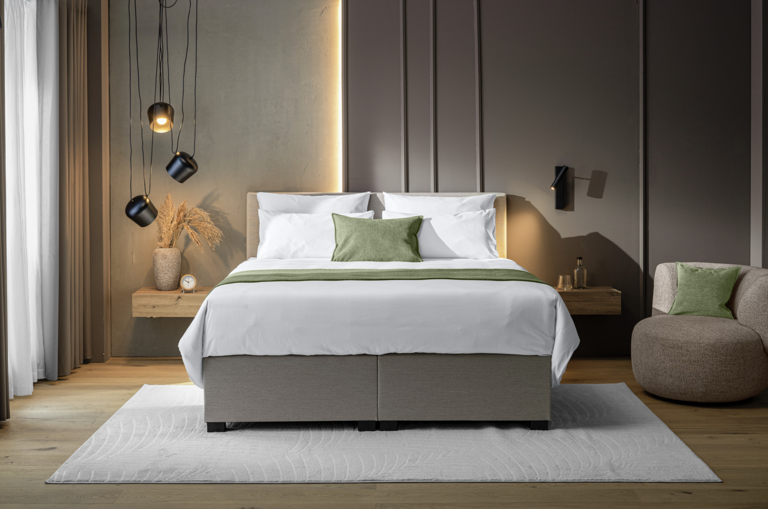 ERWIN M. LUSINI Scalea Pillow Cover, 100% Cotton Fine Satin, 300 TC, 65 x 100 cm, White, Hotel Side Fastening, OEKO-TEX Standard 100