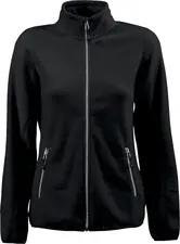 Printer Active Wear Women's fleece jacket Fynn Damen-Fleecejacke Fynn Women's fleece jacket Fynn; Size S; black Damen-Fleecejacke Fynn; Kleidergröße S; schwarz 100 % polyester. 30 °C wash. Easy-care, breathable and brushed on both sides fleece jacket for women. With stand-up collar, 2 side pockets with zippers and edged elastic cuffs and hem. Zippers in subtle contrast color. 2 inside pockets. Sporty flatlock seams on the sleeves. Slightly tapered shape with center front zipper. Easy-care, quick drying, low iron. Back length women: 64 cm for size S. 100 % Polyester. 30°-Wäsche. Pflegeleichte, atmungsaktive und beidseitig angeraute Fleecejacke für Damen. Mit Stehkragen, zwei seitlichen Eingrifftaschen mit Reißverschlüssen und eingefassten elastischen Bündchen an Ärmeln und Saum. Reißverschlüsse in dezenter Kontrastfarbe. Zwei Eingrifftaschen innenliegend. Sportive Flatlock-Nähte an den Ärmeln. Leicht taillierte Form mit Reißverschluss vorne mittig. Pflegeleicht, schnell trocknend, bügelarm. Rückenlänge: 64 cm in Gr S