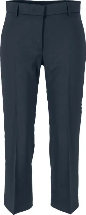 Pantaloni Jobeline Lauren pentru femei, model 7/8 cropped cu croială dreaptă, rezistenți la șifonare, Navy Blue, mărime 38