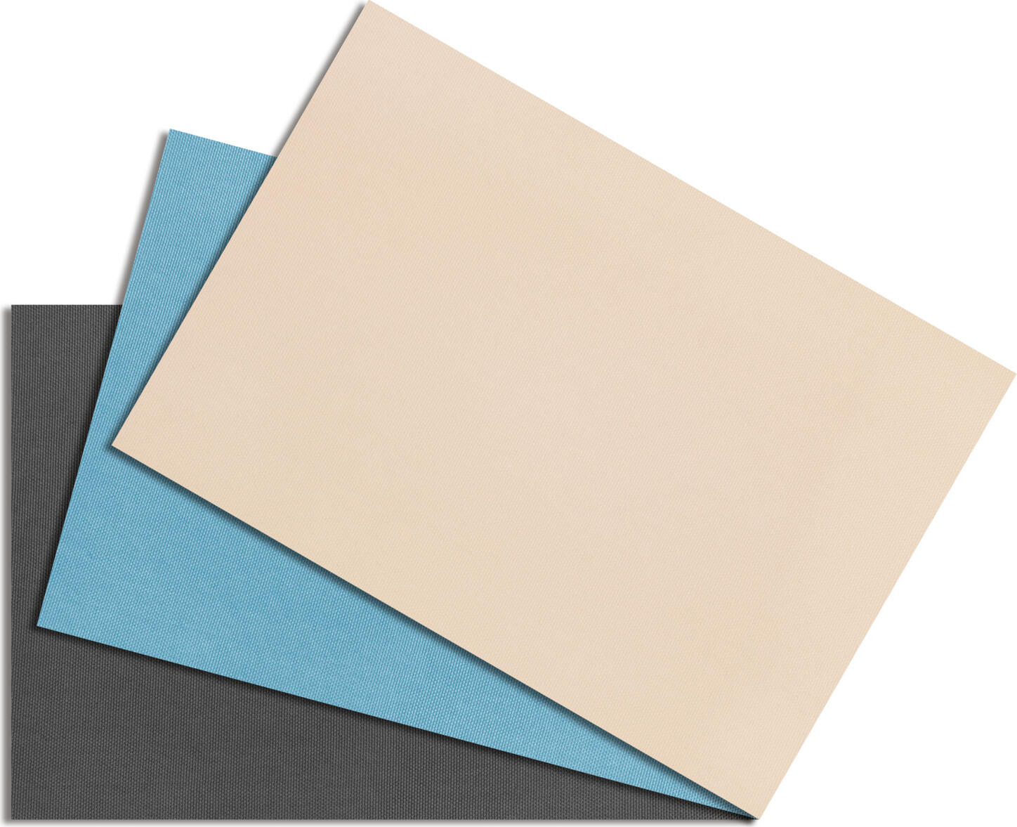 VEGA LUSINI Solutions GmbH Sample set Elyo and Levanto Mustergarnitur Elyo und Levanto Sample set Elyo and Levanto; anthracite/ecru/turquoise Mustergarnitur Elyo und Levanto; anthrazit/ecru/türkis Use our sample service. Samples are available in the original colors. Sample items are priced with a nominal fee. If you are not satisfied, we will of course refund the nominal fee. Please contact our customer service for this. Nutzen Sie unseren Musterservice. Muster sind in den original erhältlichen Farben enthalten. Musterartikel sind mit einer Schutzgebühr bepreist, bei Nicht-Gefallen erstatten wir Ihnen die Schutzgebühr natürlich zurück. Bitte nehmen Sie hierzu Kontakt zu unserem Kundenservice auf.