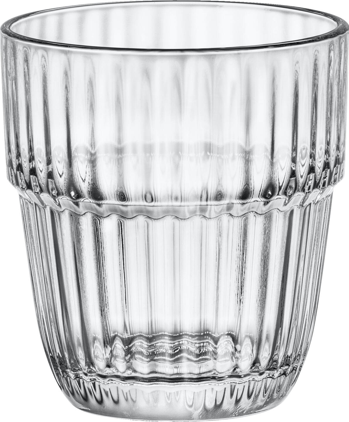 Bormioli Rocco Bormioli Luigi S.p.A. Universal glass Barshine Universalglas Barshine Universal glass Barshine; 305 ml, 8.4x9.2 cm (ØxH); transparent; 6 piece / pack Universalglas Barshine; 305 ml, 8.4x9.2 cm (ØxH); transparent; 6 Stück / Pack Drinking glass made of tempered glass with a fine texture on the inside. Stackable and dishwasher safe. Trinkglas aus gehärtetem Glas mit feiner Struktur an der Innenseite. Stapelbar und spülmaschinenfest.