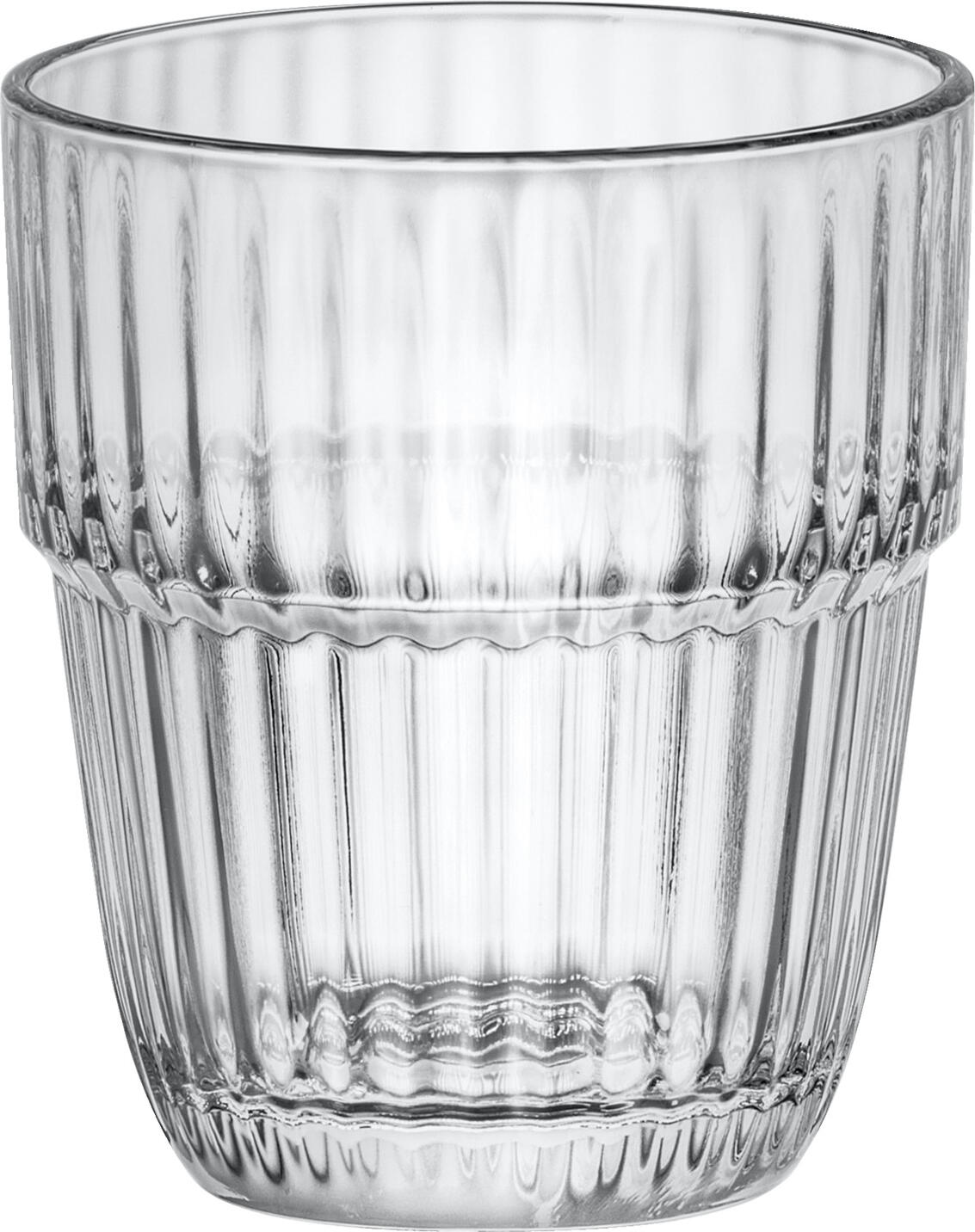 Bormioli Rocco Bormioli Luigi S.p.A. Universal glass Barshine Universalglas Barshine Universal glass Barshine; 210 ml, 7.55x8.35 cm (ØxH); transparent; 6 piece / pack Universalglas Barshine; 210 ml, 7.55x8.35 cm (ØxH); transparent; 6 Stück / Pack Drinking glass made of tempered glass with a fine texture on the inside. Stackable and dishwasher safe. Trinkglas aus gehärtetem Glas mit feiner Struktur an der Innenseite. Stapelbar und spülmaschinenfest.