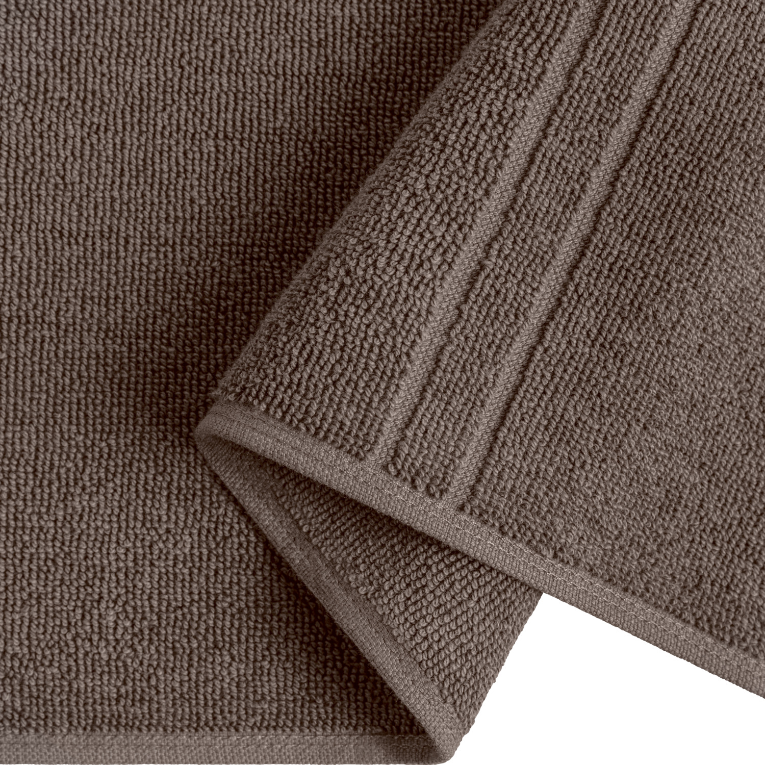 ERWIN M. LUSINI Dina Bath Mat, 100% Cotton Twisted Terry, 50 x 70 cm, Taupe, OEKO-TEX Standard 100 Certified, High Quality Durable Fabric