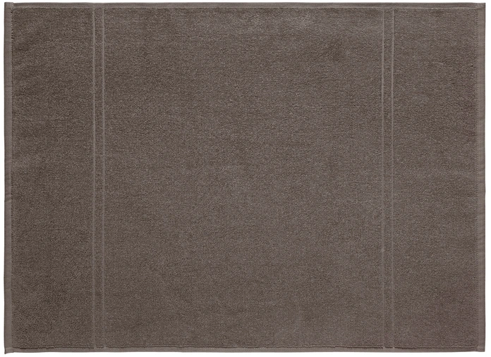 ERWIN M. LUSINI Dina Bath Mat, 100% Cotton Twisted Terry, 50 x 70 cm, Taupe, OEKO-TEX Standard 100 Certified, High Quality Durable Fabric