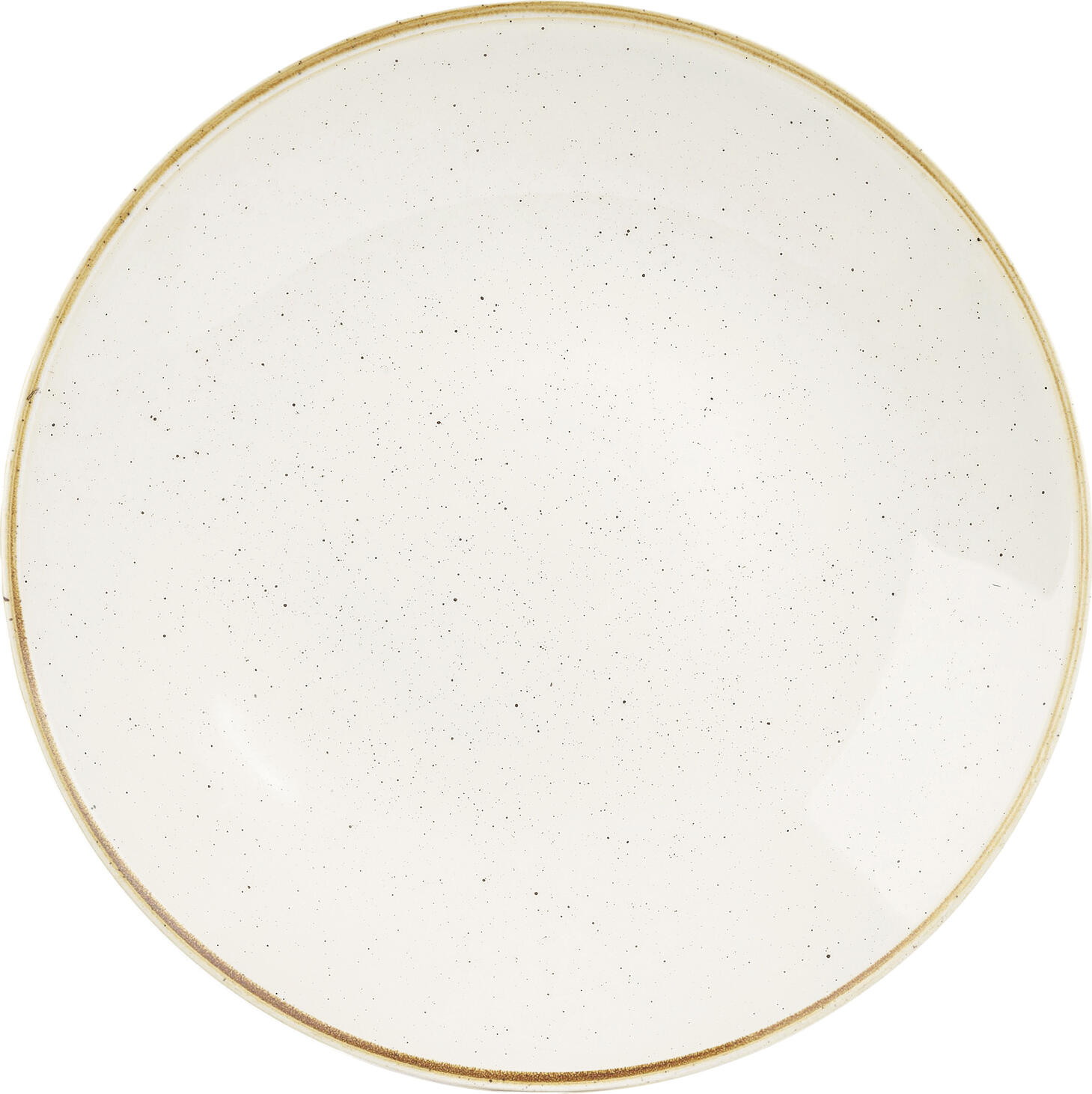 Глубокая тарелка Churchill Stonecast Barley White Coupe, 22.5 см, 320 мл, супервитрифицированный фарфор, рустикальная крапчатая глазурь, набор из 12 предметов