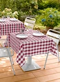 Fata de masa patrata ERWIN M. LUSINI Countryline, 130 x 130 cm, 100% Poliester, Imprimeu Carouri, Burgund, OEKO-TEX Standard 100, Durabila si Ușor de Intretinut