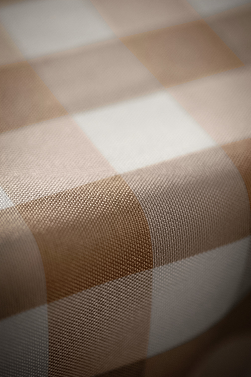 ERWIN M. LUSINI Solutions GmbH Countryline Square Tablecloth, 100% Polyester, 130 x 130 cm, Beige Check Pattern, OEKO-TEX Standard 100