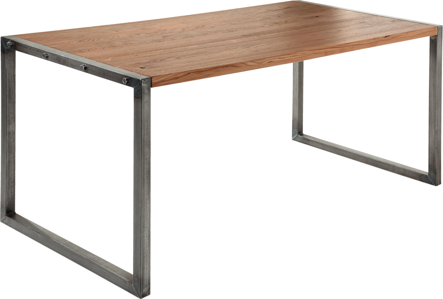 VEGA LUSINI Solutions GmbH Dining table Torres rectangular Esstisch Torres rechteckig Dining table Torres rectangular; 160x80x75 cm (LxWxH); Table top antique oak/brown, base grey; rectangular Esstisch Torres rechteckig; 160x80x75 cm (LxBxH); Platte eiche antik/braun, Gestell grau; rechteckig Industrial look table made of painted steel frame and table top in FSC® certified solid oak wood. Steel frame in untreated look. Natural knots are sealed with a special black resin. This makes the table easy to clean despite its vintage look. Plastic glides included. Only suitable for indoor use. Delivery is disassembled, including mounting hardware. Please order matching bench at the same time. Tisch im Industrie-Look aus lackiertem Stahlgestell und Tischplatte aus massivem Eichenholz. Stahlrahmen in unbehandelter Optik. Natürliche Äste sind mit einem schwarzen Spezialharz versiegelt. Dadurch ist der Tisch pflegeleicht trotz seiner Vintage-Optik. Inklusive Kunststoffgleiter. Nur für den Innenbereich geeignet. Lieferung erfolgt zerlegt, inklusive Befestigungsmaterial. Passende Bank gleich dazu bestellen. Die Tischplatte ist FSC™-zertifiziert. LUSINI ist davon überzeugt, dass Wälder für unsere Zukunft unverzichtbar sind. Deshalb setzen wir uns für FSC™-zertifizierte Produkte ein (FSC™ N003150). So können wir Ihnen helfen, bessere Kaufentscheidungen zum Wohle unserer Wälder zu treffen. www.fsc.org
