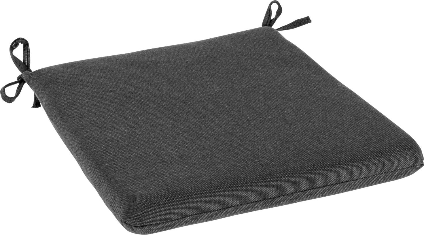 VEGA LUSINI Solutions GmbH Seat cushion Bevera Stuhlkissen Bevera Seat cushion Bevera; 35x39x4 cm (WxLxH); anthracite; 2 piece / pack Stuhlkissen Bevera; 35x39x4 cm (BxLxH); anthrazit; 2 Stück / Pack Seat cushion suitable for chair Bevera made of high quality Olefin fabric (100 % polypropylene). Weatherproof and washable. Cover with zipper on the back for removal. Cover washable at 30 °C. Please order matching chair at the same time. Sitzkissen passend für den Stuhl Bevera aus hochwertigem Olefinstoff (100 % Polypropylen). Wetterfest und waschbar. Bezug mit Reißverschluss an der Rückseite zum Abziehen. Bezug bei 30° waschbar. Passenden Stuhl gleich mitbestellen.