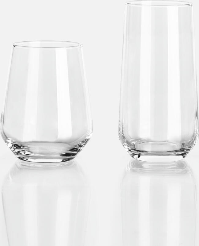 Set de 6 pahare pentru cocktail Pasabahce Allegra, 470 ml, sticla transparenta, inaltime 15 cm, rezistente la masina de spalat vase, 420015