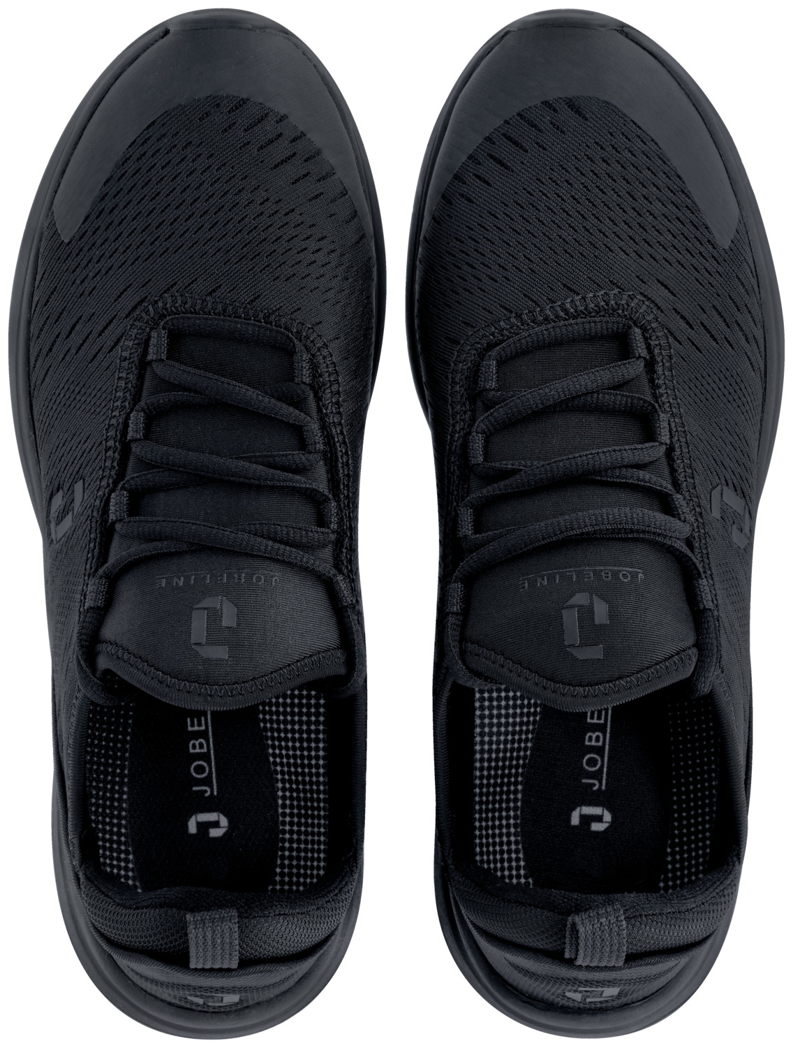 Jobeline Flash Waterproof Lightweight Work Sneakers O1 EN ISO 20345:2022 Water-Repellent Breathable Mesh Slip-Resistant Rubber Outsole Black