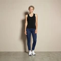 Set de 2 Maie Pulsiva pentru Femei, Maieu din Jersey de Bumbac, Guler Rotund, Croială Ajustată, 95% Bumbac 5% Spandex