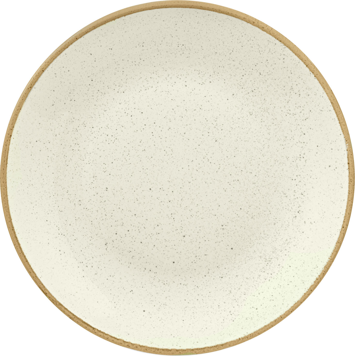 VEGA Sidina Deep Coupe Plate Set of 6, 21 cm Porcelain Rimless Bowls, 300 ml, Beige, Microwave and Dishwasher Safe, Professional Catering Grade