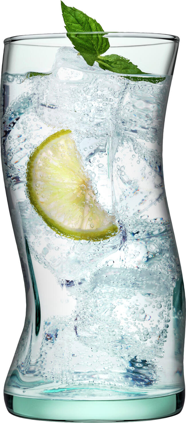 Set de 6 pahare pentru cocktail Pasabahce Aware Amorf, 440ml, sticla reciclată, design amorf inspirat de valuri, calitate superioară