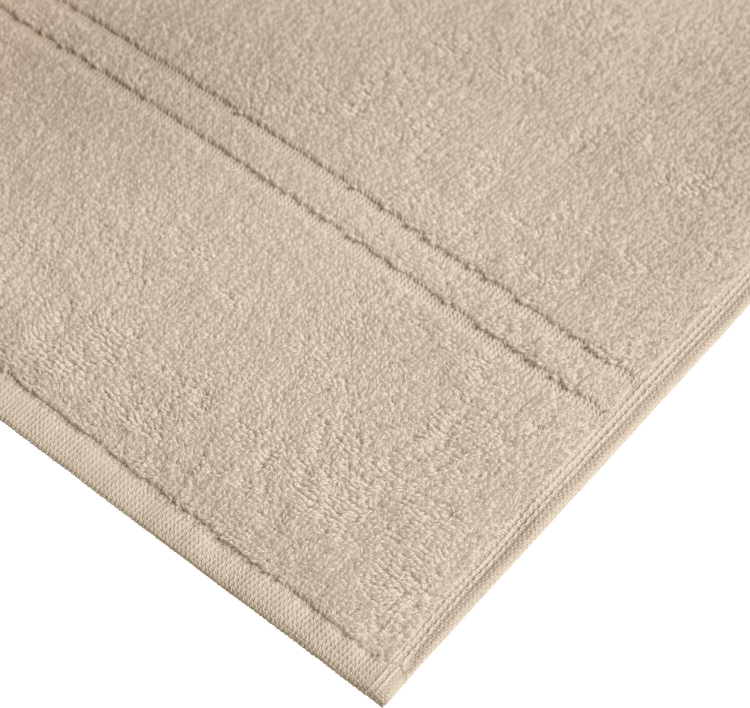 ERWIN M. LUSINI Dina Bath Towel, 100% Cotton Twisted Terry, 100 x 150 cm, Beige, OEKO-TEX Standard 100 Certified, High Quality Durable Fabric