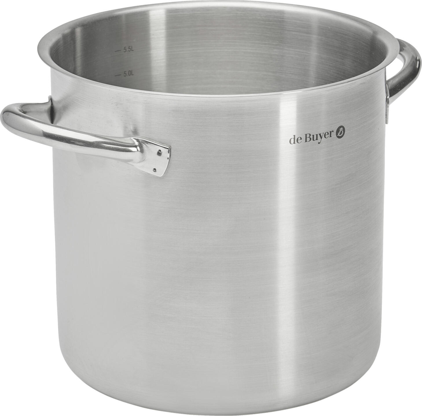 Vegetable stew Prim Appety Gemüsetopf Prim Appety Vegetable stew Prim Appety; 20 cm (Ø); silver Gemüsetopf Prim Appety; 20 cm (Ø); silber The De Buyer Prim Appety vegetable pot has been developed for everyday use in the hospitality, hotel and catering sectors. Made from high-quality AISI 304 stainless steel, it impresses with its durability, hygienic properties and even heat distribution. The sturdy sandwich base ensures efficient and even heating on all types of hobs, including induction. The vegetable pot is ideal for cooking vegetables, pasta, rice, stocks and large quantities of food in professional kitchen environments. The rounded body with no sharp edges ensures safe handling and makes cleaning easier. The robust, ergonomic stainless steel handles are spot-welded in several places and offer stability as well as comfortable handling, even during periods of high workload in commercial kitchens. The integrated all-round pouring rim enables clean and controlled pouring. Key benefits at a glance: * Professional-grade AISI 304 stainless steel * Sandwich base for even heat distribution * All-round pouring rim for precise pouring * Suitable for all hob types, including induction * Ideal for vegetables, pasta, rice and stocks * Satin-brushed finish * Smooth, hygienic interior surface * Sturdy, spot-welded stainless steel handles * Dishwasher-safe * Professional, durable and suitable for continuous use With the Prim Appety range, De Buyer offers reliable professional cookware for modern HORECA establishments. Der De Buyer Prim Appety Gemüsetopf wurde für den täglichen Einsatz in Gastronomie, Hotellerie und Catering entwickelt. Gefertigt aus hochwertigem Edelstahl AISI 304 überzeugt er durch hohe Langlebigkeit, hygienische Eigenschaften und eine gleichmäßige Wärmeverteilung. Der starke Sandwichboden sorgt für effizientes und gleichmäßiges Erhitzen auf allen Herdarten inklusive Induktion. Der Gemüsetopf eignet sich ideal zum Kochen von Gemüse, Pasta, Reis, Brühen und größeren Mengen an Speisen im professionellen Küchenbetrieb. Der gerundete Körper ohne scharfe Kanten ermöglicht sicheres Handling und erleichtert die Reinigung. Die robusten, ergonomischen Edelstahlgriffe sind mehrfach punktgeschweißt und bieten Stabilität sowie komfortables Arbeiten auch bei hoher Auslastung in der Großküche. Der integrierte Rundum-Schüttrand ermöglicht sauberes und kontrolliertes Ausgießen. Vorteile im Überblick: * Edelstahl AISI 304 in Profiqualität * Sandwichboden für gleichmäßige Wärmeverteilung * Rundum-Schüttrand für präzises Ausgießen * Für alle Herdarten inklusive Induktion geeignet * Ideal für Gemüse, Pasta, Reis und Brühen * Satiniertes Bürstenfinish * Glatte, hygienische Innenoberfläche * Robuste, punktgeschweißte Edelstahlgriffe * Spülmaschinenfest * Professionell, langlebig und für den Dauereinsatz geeignet Mit der Prim Appety Serie bietet De Buyer zuverlässiges Profi-Kochgeschirr für moderne HORECA-Betriebe.