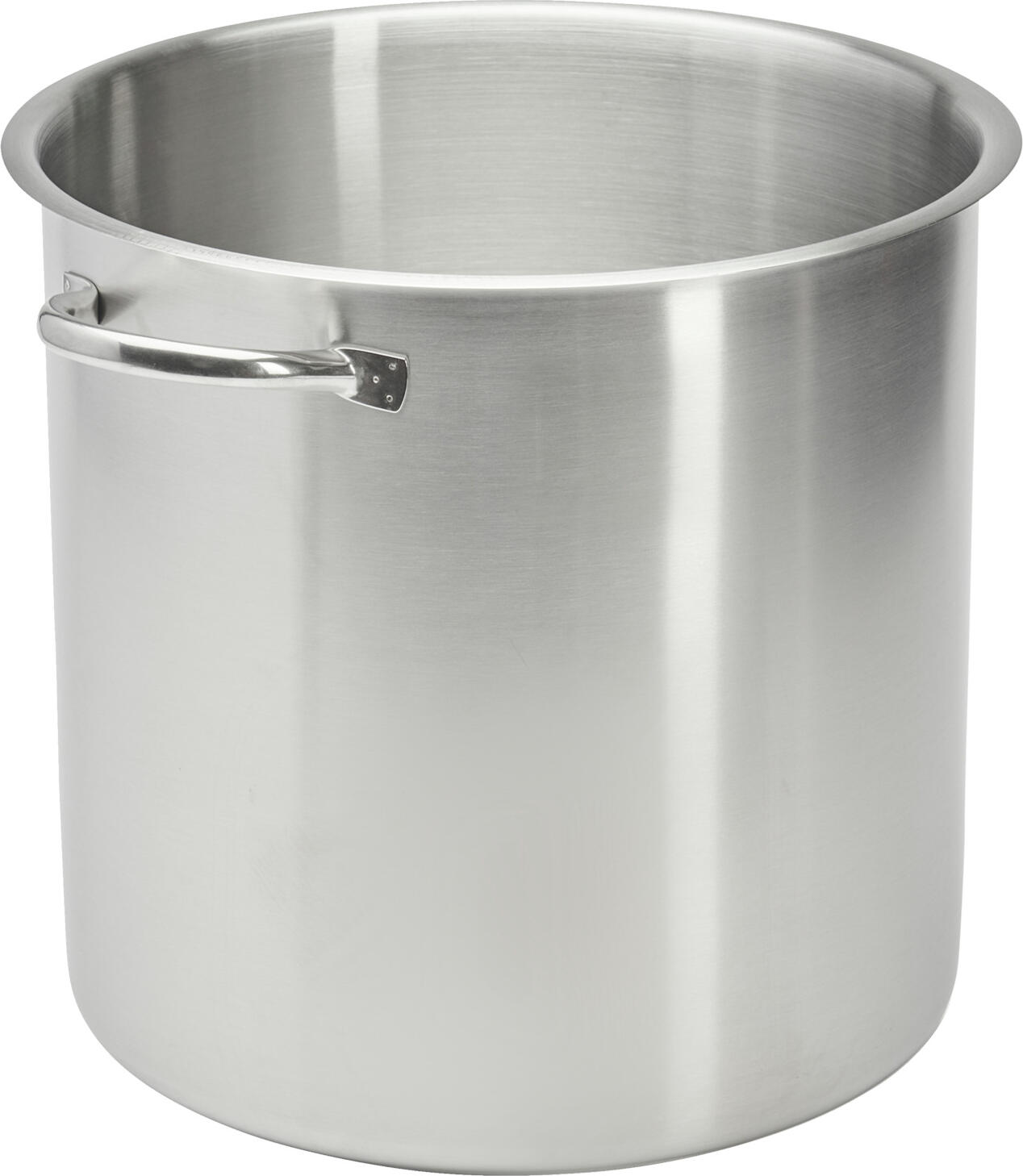 Vegetable stew Prim Appety Gemüsetopf Prim Appety Vegetable stew Prim Appety; 32 cm (Ø); silver Gemüsetopf Prim Appety; 32 cm (Ø); silber The De Buyer Prim Appety vegetable pot has been developed for everyday use in the hospitality, hotel and catering sectors. Made from high-quality AISI 304 stainless steel, it impresses with its durability, hygienic properties and even heat distribution. The sturdy sandwich base ensures efficient and even heating on all types of hobs, including induction. The vegetable pot is ideal for cooking vegetables, pasta, rice, stocks and large quantities of food in professional kitchen environments. The rounded body with no sharp edges ensures safe handling and makes cleaning easier. The robust, ergonomic stainless steel handles are spot-welded in several places and offer stability as well as comfortable handling, even during periods of high workload in commercial kitchens. The integrated all-round pouring rim enables clean and controlled pouring. Key benefits at a glance: * Professional-grade AISI 304 stainless steel * Sandwich base for even heat distribution * All-round pouring rim for precise pouring * Suitable for all hob types, including induction * Ideal for vegetables, pasta, rice and stocks * Satin-brushed finish * Smooth, hygienic interior surface * Sturdy, spot-welded stainless steel handles * Dishwasher-safe * Professional, durable and suitable for continuous use With the Prim Appety range, De Buyer offers reliable professional cookware for modern HORECA establishments. Der De Buyer Prim Appety Gemüsetopf wurde für den täglichen Einsatz in Gastronomie, Hotellerie und Catering entwickelt. Gefertigt aus hochwertigem Edelstahl AISI 304 überzeugt er durch hohe Langlebigkeit, hygienische Eigenschaften und eine gleichmäßige Wärmeverteilung. Der starke Sandwichboden sorgt für effizientes und gleichmäßiges Erhitzen auf allen Herdarten inklusive Induktion. Der Gemüsetopf eignet sich ideal zum Kochen von Gemüse, Pasta, Reis, Brühen und größeren Mengen an Speisen im professionellen Küchenbetrieb. Der gerundete Körper ohne scharfe Kanten ermöglicht sicheres Handling und erleichtert die Reinigung. Die robusten, ergonomischen Edelstahlgriffe sind mehrfach punktgeschweißt und bieten Stabilität sowie komfortables Arbeiten auch bei hoher Auslastung in der Großküche. Der integrierte Rundum-Schüttrand ermöglicht sauberes und kontrolliertes Ausgießen. Vorteile im Überblick: * Edelstahl AISI 304 in Profiqualität * Sandwichboden für gleichmäßige Wärmeverteilung * Rundum-Schüttrand für präzises Ausgießen * Für alle Herdarten inklusive Induktion geeignet * Ideal für Gemüse, Pasta, Reis und Brühen * Satiniertes Bürstenfinish * Glatte, hygienische Innenoberfläche * Robuste, punktgeschweißte Edelstahlgriffe * Spülmaschinenfest * Professionell, langlebig und für den Dauereinsatz geeignet Mit der Prim Appety Serie bietet De Buyer zuverlässiges Profi-Kochgeschirr für moderne HORECA-Betriebe.