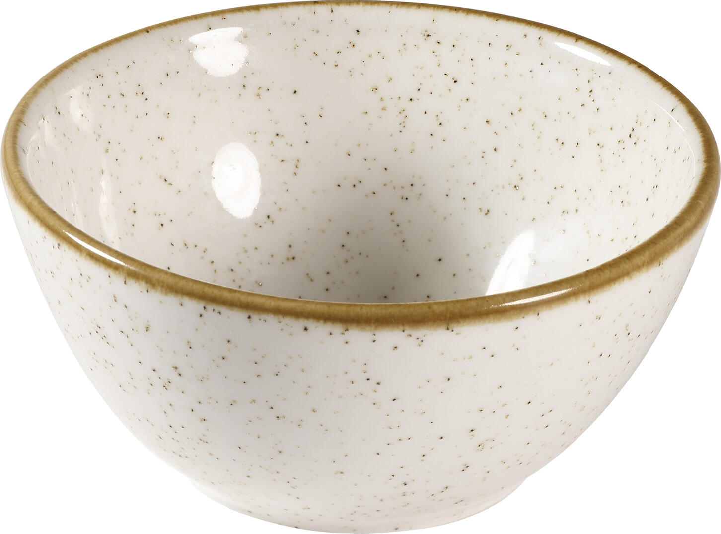 Churchill Stonecast Barley White Opal Bowl, 400ml, 20cm Super Vitrified Porcelain, Professional Impact-Resistant Organic Shape, Made in England