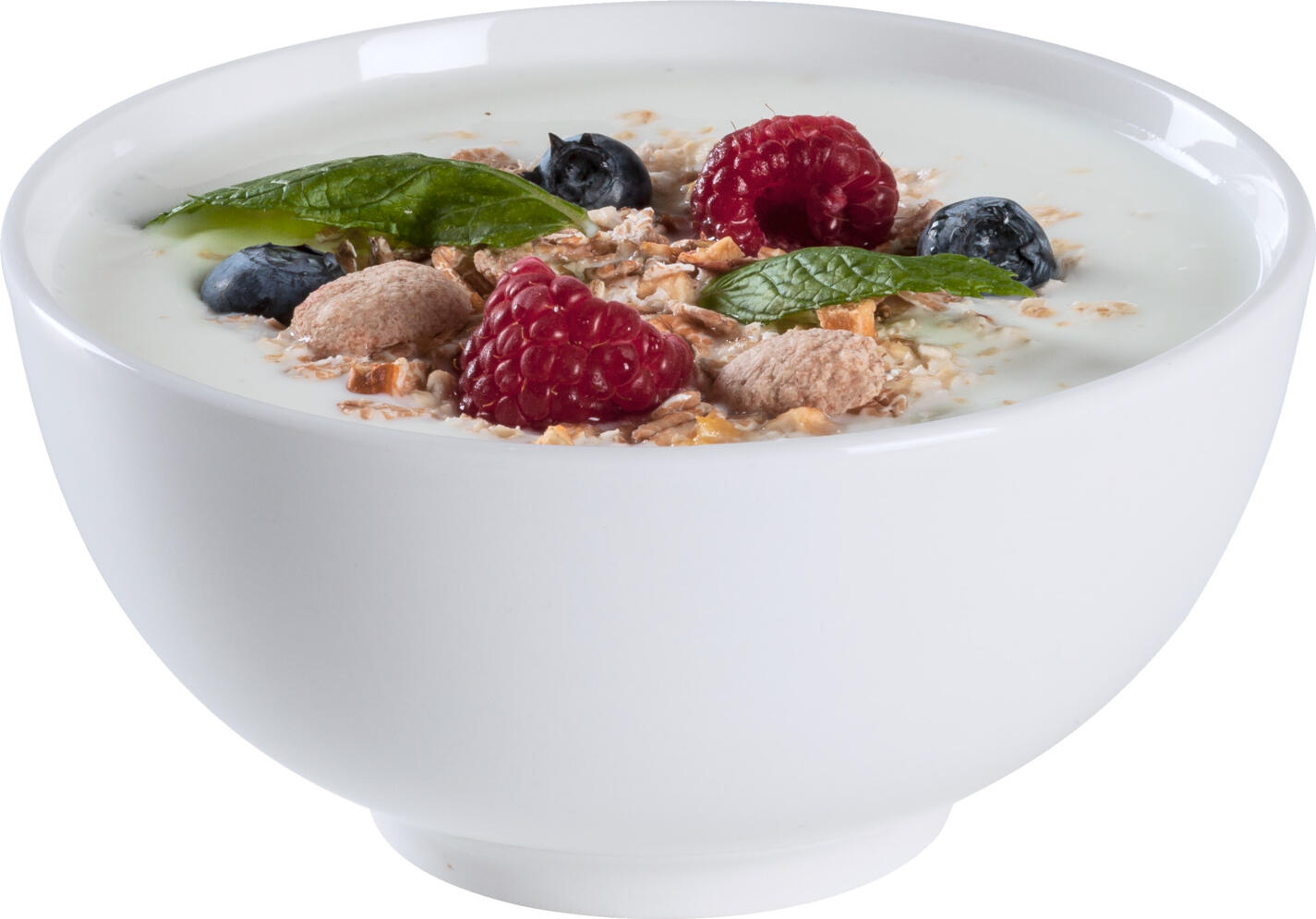 Pulsiva Usur White Porcelain Bowl Set of 6, 450ml, 13.5cm Diameter, Stackable, Microwave and Dishwasher Safe