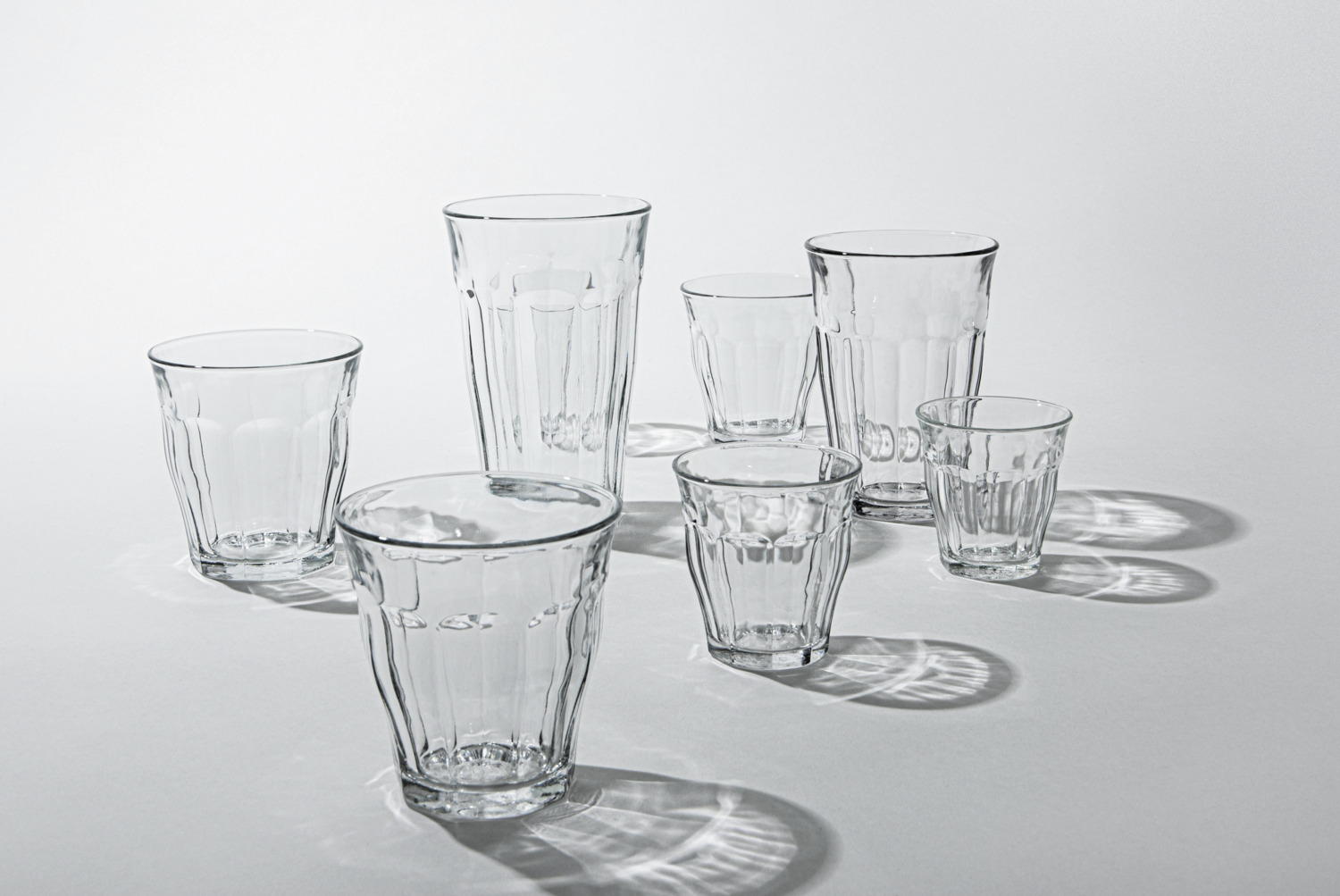 Set de 6 pahare Duralex Picardie, 360 ml din sticla temperata soda-lime, rezistente la impact si spargere, fabricate in Franta, transparente