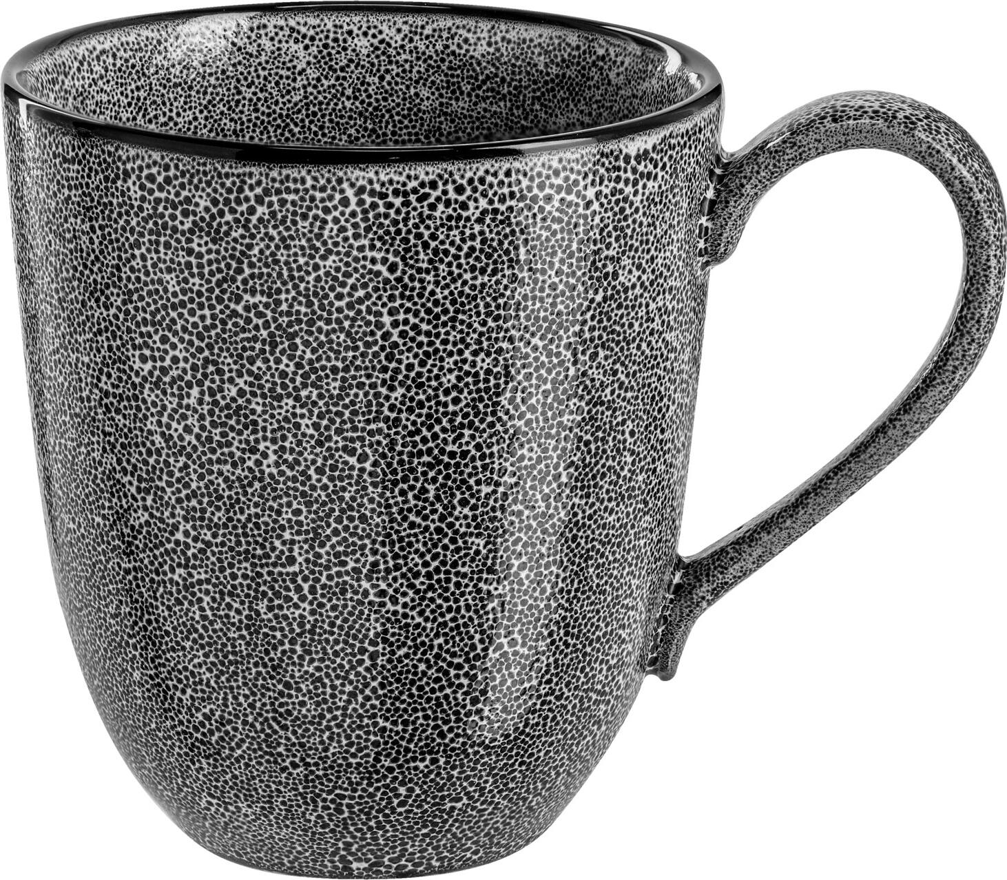 VEGA LUSINI Solutions GmbH Coffee mug Antiqus Kaffeebecher Antiqus Coffee mug Antiqus; 470 ml, 9.5x10.7 cm (ØxH); grey; 6 piece / pack Kaffeebecher Antiqus; 470 ml, 9.5x10.7 cm (ØxH); grau; 6 Stück / Pack Porcelain mug in trendy colors. The combi saucer is suitable for all cup sizes. Dishwasher safe and microwaveable. Becher-Obertasse aus Porzellan in angesagten Farben. Die Kombi-Untertasse passt zu allen Tassengrößen. Spülmaschinenfest und mikrowellengeeignet.
