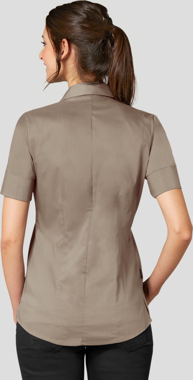 Jobeline Fiore Women's Short Sleeve Blouse, Cotton-Polyester Blend, Regular Fit, Easy-Care, OEKO-TEX Certified