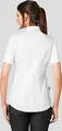 Jobeline Fiore Women's Short Sleeve Blouse, White, 67% Cotton 33% Polyester, Regular Fit, Concealed Button Placket, OEKO-TEX Standard 100