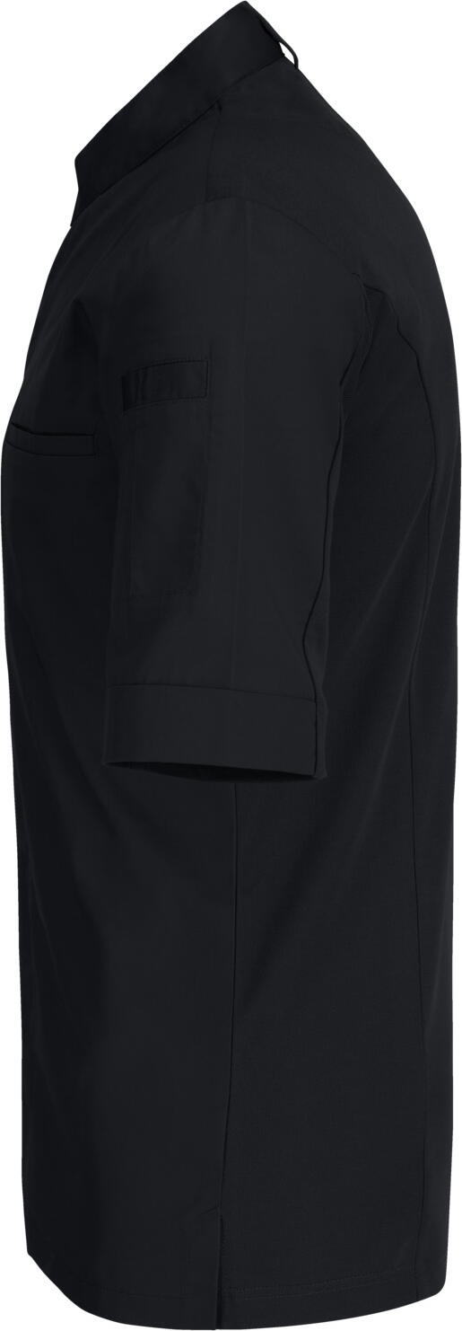 Jobeline Marco Men's Short-Sleeved Chef's Jacket, 65% Polyester 35% Cotton, Wing Collar, Breathable Piqué Back, OEKO-TEX Certified