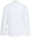 Jobeline Carter Men's Chef Jacket, Long-Sleeved, White, 65% Polyester 35% Cotton, Breathable Mesh Inserts, Roll-up Sleeves, Size 56 XL