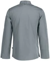 Jobeline Carter Men's Long-Sleeved Chef Jacket, 65% Polyester 35% Cotton, Breathable Mesh Inserts, Roll-up Sleeves, Grey, Size 62