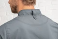 Jacket de Bucatar Jobeline Carter cu Maneca Lunga pentru Barbati, 65% Poliester 35% Bumbac, Insertii de Plasa Respirabile, Gri, Marime 44