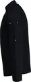 Jobeline Carter Men's Long-Sleeved Chef Jacket, 65% Polyester 35% Cotton, Breathable Mesh Inserts, Roll-up Sleeves, Black, Size 48