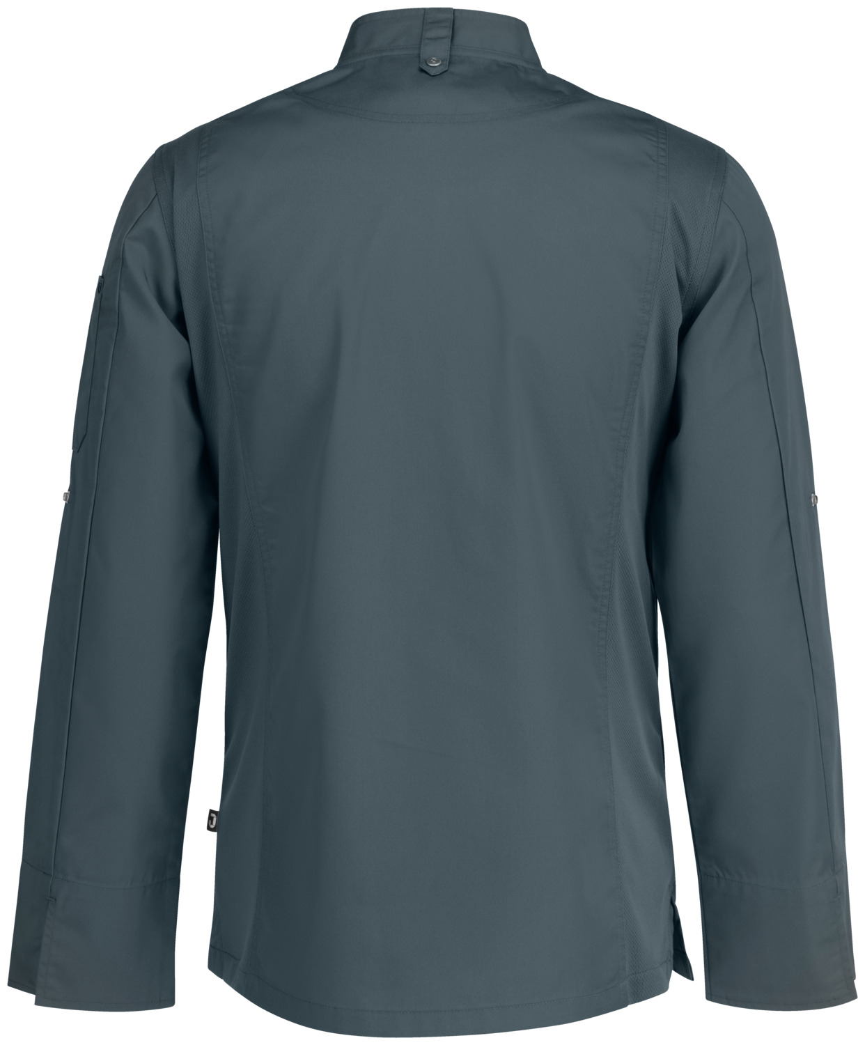 Jacket de Bucatar JOBELINE Carter cu Maneca Lunga pentru Barbati, 65% Poliester 35% Bumbac, Insertii de Plasa Respirabile, Gri Albastru, Marime 58 XL
