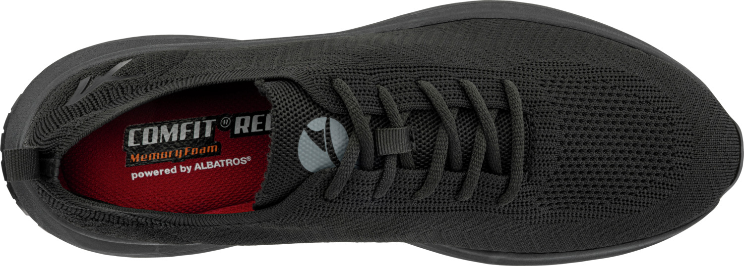 Incaltatari de lucru profesionale Albatros Mood, Material Knit Respirabil, Talpa GRIPPAZ, Midsole IMPULSE.LITE, Brant Memory Foam, Negru, Marime 42